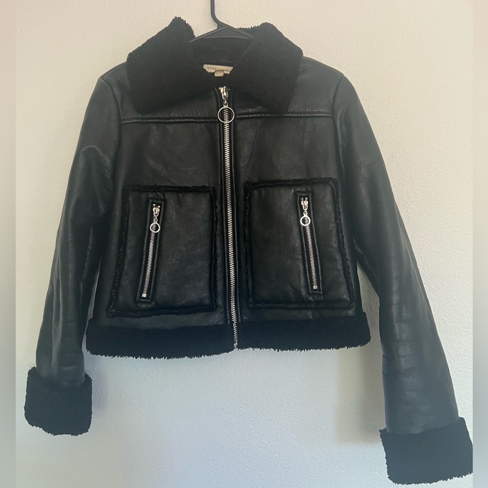 Honey Punch Faux Leather Jacket